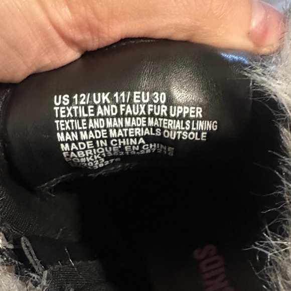 FabKids Black Cat Ears Boots with Gray Fur - Picture 6 of 6